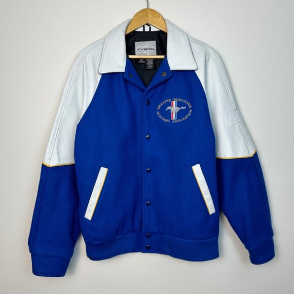 Vintage Greater Vancouver Ford Mustang Association 66 Coupe Varsity Jacket Large - Picture 3 of 10